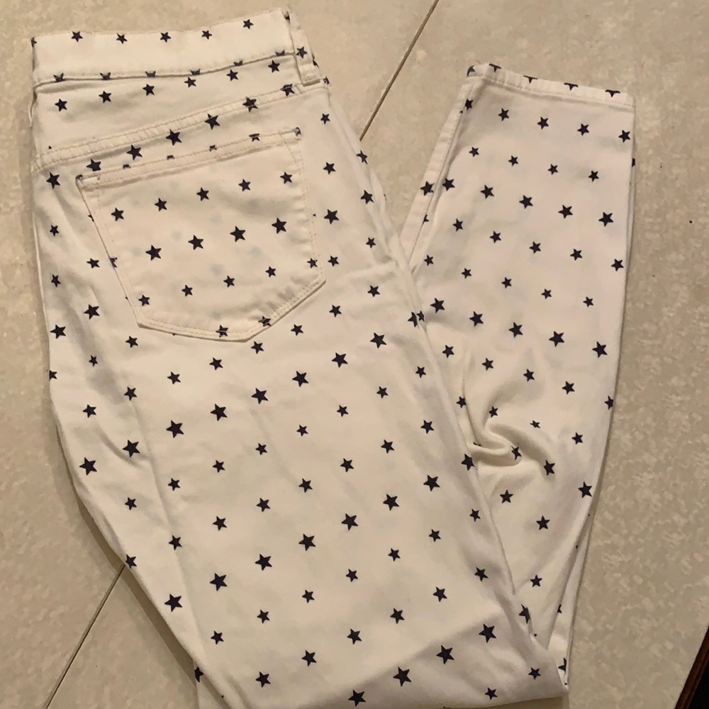 J. Crew Toothpick Skinny Jeans with Stars